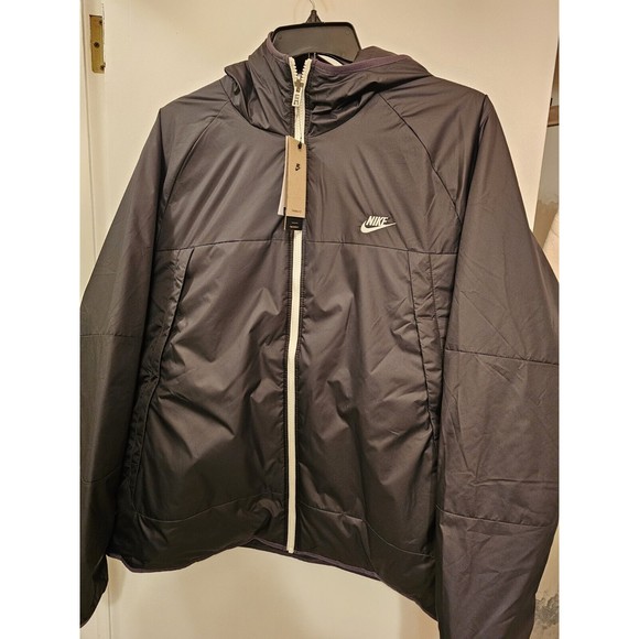 NIKE SPORTSWEAR DH2783 STORM-FIT REVERSIBLE PUFFER JACKET BLACK - Picture 1 of 14